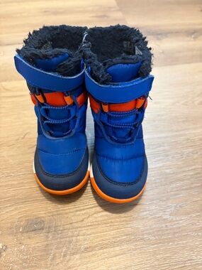 Merrell Kids Blue and Orange Insulated Snow Boots